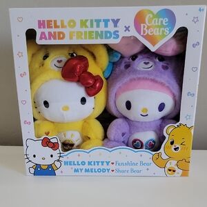 Hello Kitty and Friends Yellow and Purple Plush Set